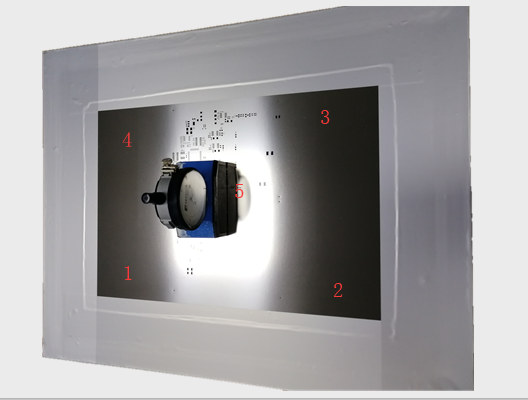 smt鋼網(wǎng)張力檢測五個(gè)點(diǎn)位置