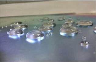 納米鋼網的超疏水性表面效果圖